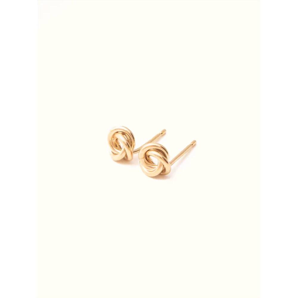 NEW ABLE women's evermore stud earrings in 14k gold filled